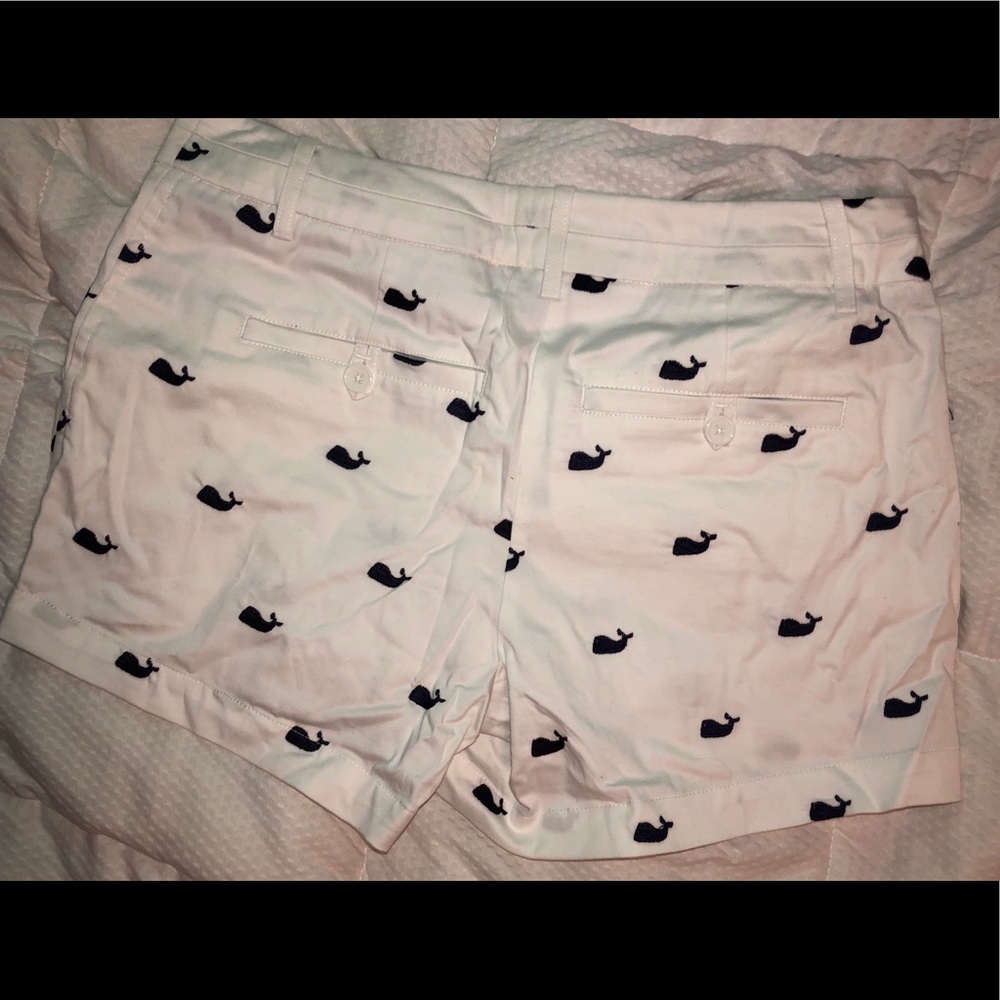 Whale pattern shorts